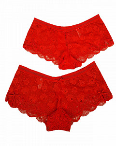 Трусы женские хипстеры кружевные ALINA 
